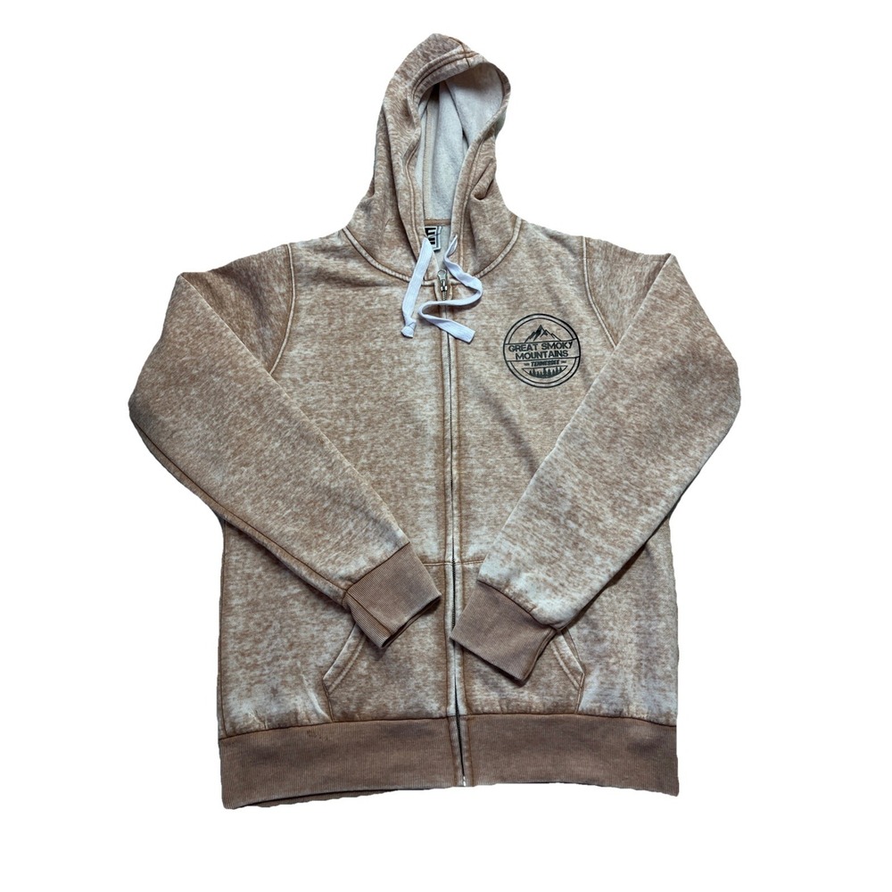 Great Smoky Mountains Zip Up Sweater Size XL